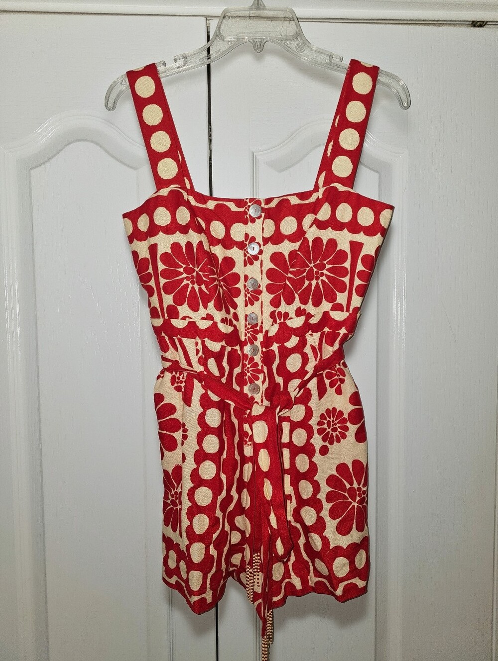 ❤️ FARM Rio Palermo Belted Romper, Size Small (BNWT)